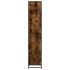 Armario de baño madera y metal roble ahumado 35x37,5x188,5