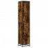 Armario de baño madera y metal roble ahumado 35x37,5x188,5