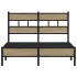 Estructura de cama sin colchón madera roble Sonoma 120x190