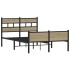 Estructura de cama sin colchón madera roble Sonoma 120x190