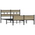 Estructura de cama sin colchón madera roble Sonoma 140x200