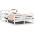 Estructura de cama con cabecero madera de pino blanco