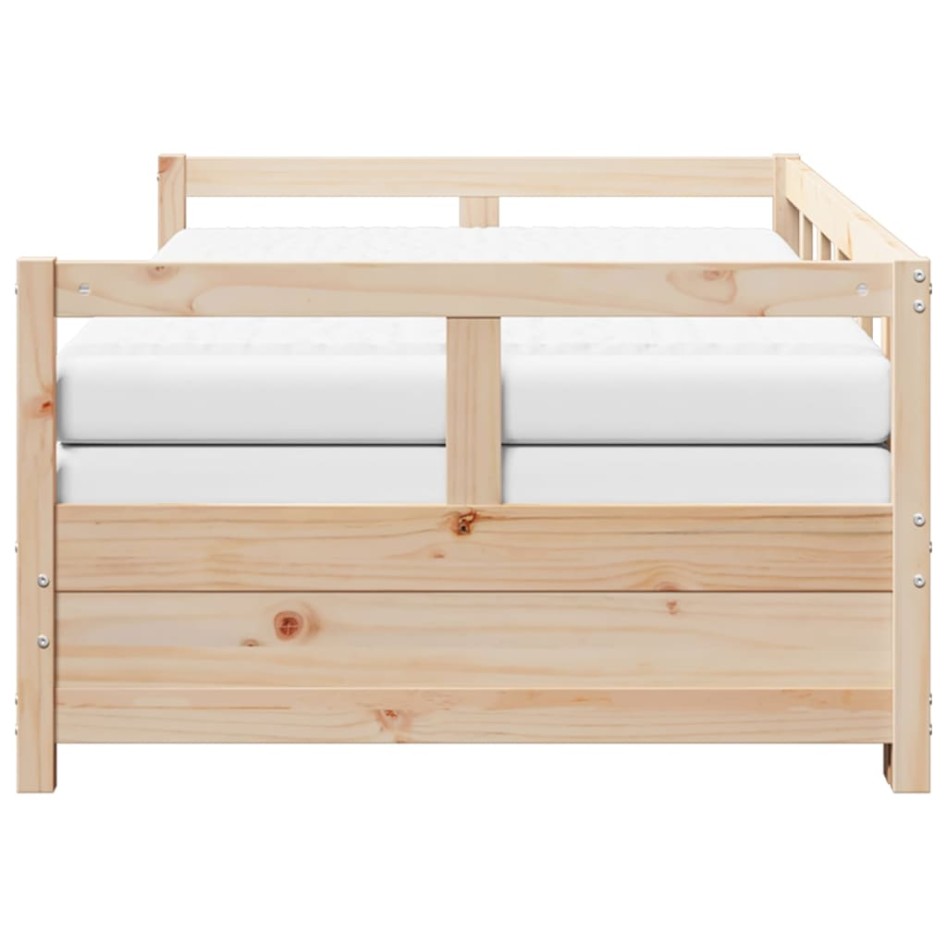 Sofá cama nido con colchones madera maciza de pino 80x200