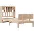 Cama con estantería sin colchón madera maciza de pino 90x190