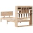 Cama con estantería sin colchón madera maciza de pino 90x190