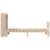 Cama con estantería sin colchón madera maciza de pino 90x200