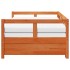 Sofá cama nido con colchones madera maciza marrón 90x190