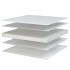 Colchón de espuma viscoelástica blanco 80x200x17