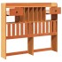 Cabecero de cama almacenaje madera maciza pino marrón 135