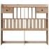 Cabecero de cama con almacenaje madera maciza de pino 135