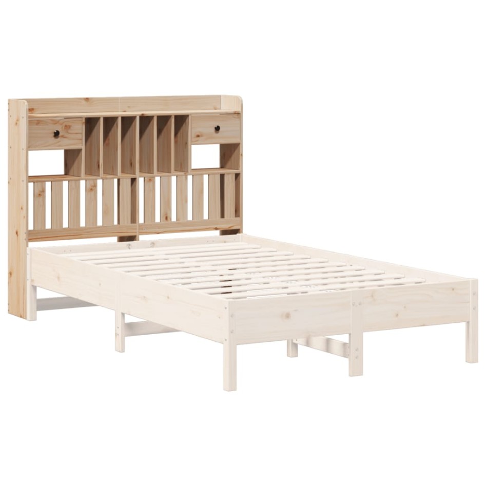 Cabecero de cama con almacenaje madera maciza de pino 135