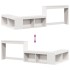 Mueble con escritorio madera maciza pino 222x107x75