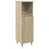 Set de muebles de baño 3 pzas madera contrachapada roble