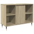 Set de muebles de baño 3 pzas madera contrachapada roble
