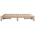 Estructura de cama sin colchón madera de pino maciza 120x200