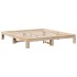 Estructura de cama sin colchón madera maciza de pino 180x200