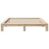 Estructura de cama sin colchón madera maciza de pino 180x200