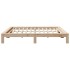 Estructura de cama sin colchón madera maciza de pino 180x200