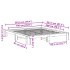 Estructura de cama sin colchón madera maciza de pino 180x200