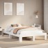 Estructura de cama sin colchón madera de pino blanco 135x190