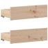 Cama con cabecero sin colchón madera maciza de pino 90x200