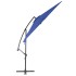 Sombrilla voladiza con poste de aluminio azul 300