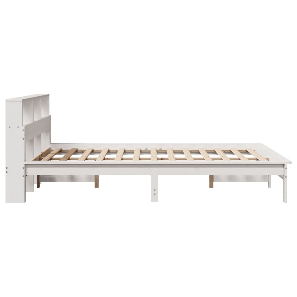 Estructura de cama sin colchón madera maciza de pino 160x200