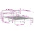 Estructura de cama sin colchón madera maciza marrón 135x190