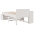Estructura de cama sin colchón madera maciza blanca 75x190