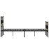 Estructura de cama sin colchón metal roble Sonoma 120x190