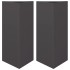 Jardineras triangulares 2 uds acero negro 40x34,5x70