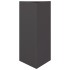 Jardineras triangulares 2 uds acero negro 40x34,5x70