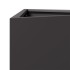 Jardineras triangulares 2 uds acero negro 40x34,5x70