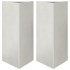 Jardineras triangulares 2 uds acero inoxidable 40x40x75