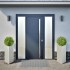 Jardineras triangulares 2 uds acero inoxidable 40x40x75
