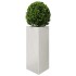 Jardineras triangulares 2 uds acero inoxidable 40x40x75