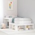 Mueble con escritorio madera maciza pino blanco 232x112x75