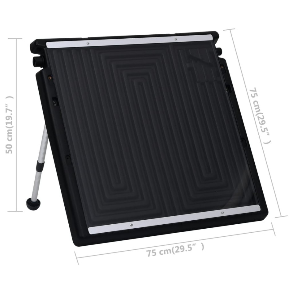 Panel calefactor solar para piscina 75x75