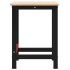 Banco de trabajo rectangular madera maciza roble 100x60x81,5