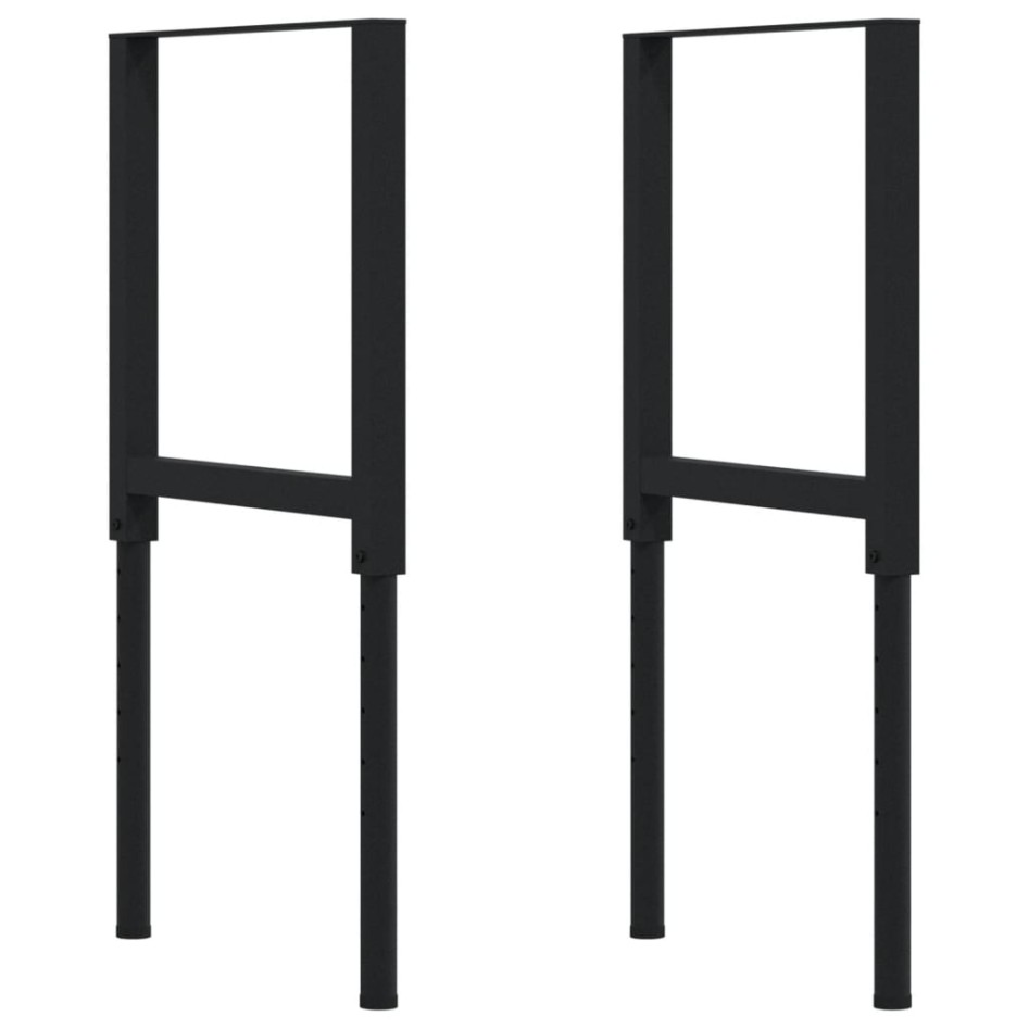 Banco de trabajo rectangular madera maciza 100x60x(71,5-98)