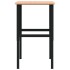 Banco de trabajo rectangular madera maciza 100x60x(71,5-98)