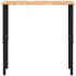 Banco de trabajo rectangular madera maciza 100x60x(71,5-98)