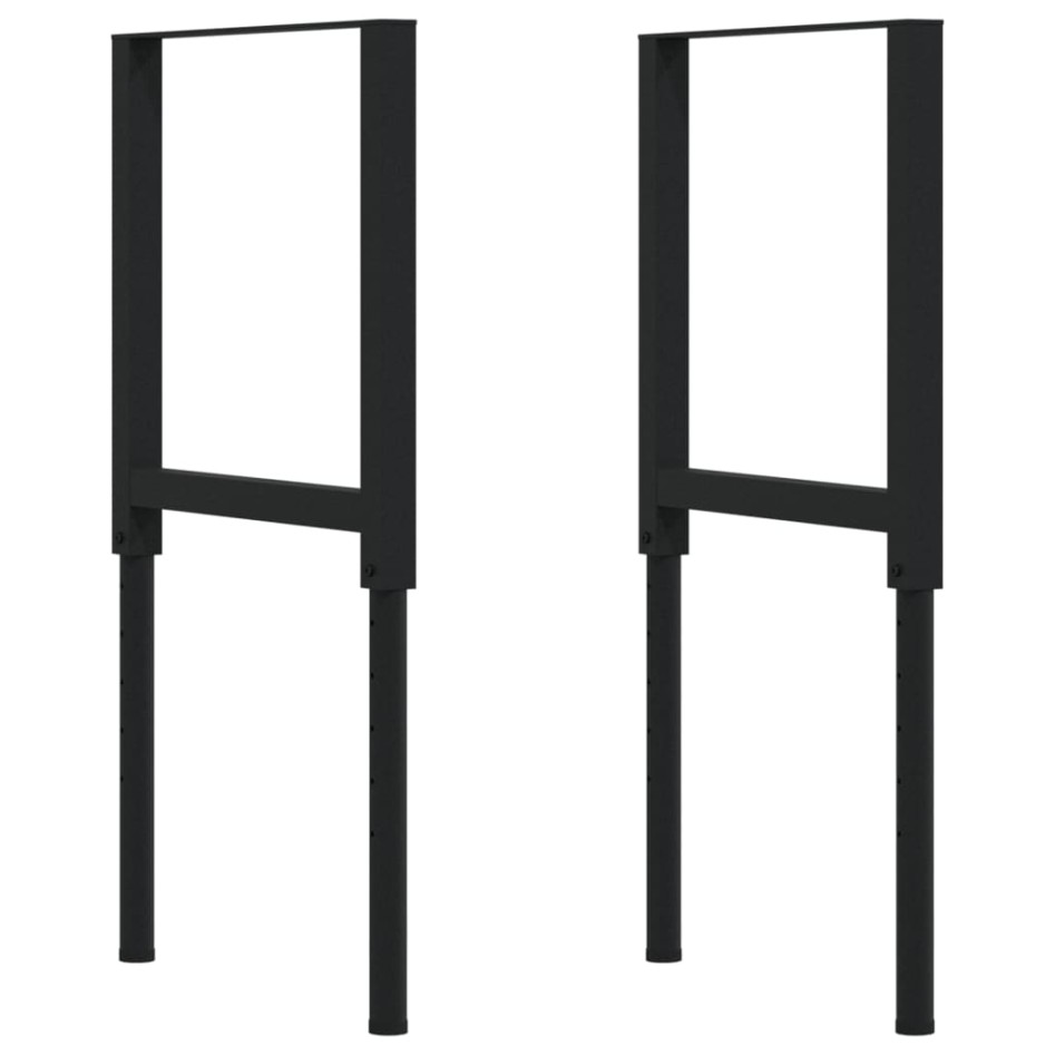 Banco de trabajo rectangular madera maciza 100x60x(71,5-98)