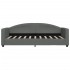 Sofá cama sin colchón tela gris oscuro 90x190