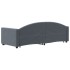 Sofá cama nido con cajones terciopelo gris oscuro 80x200