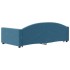 Sofá cama nido con cajones terciopelo azul 100x200