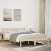 Cama extralarga sin colchón madera maciza de pino 140x220 cm