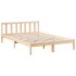 Cama extralarga sin colchón madera maciza de pino 140x220