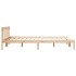 Cama extralarga sin colchón madera maciza de pino 140x220