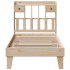 Estructura de cama sin colchón madera maciza de pino 90x190